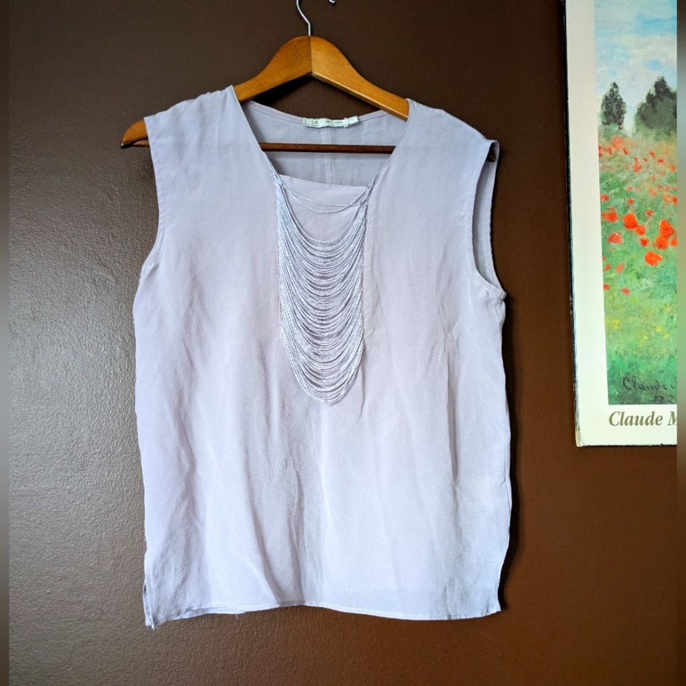 100% Silk Mauve Blouse